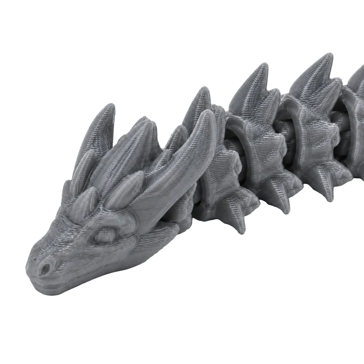 The Dragon in Gray — head close-up
