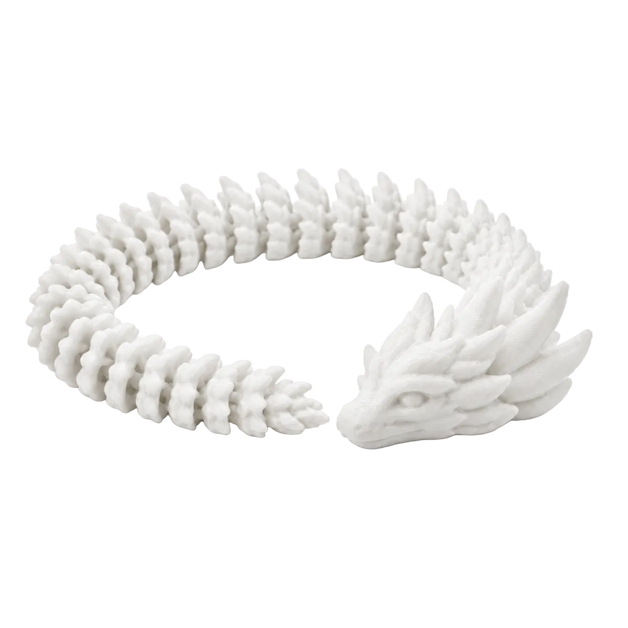 The Dragon in White — overhead view