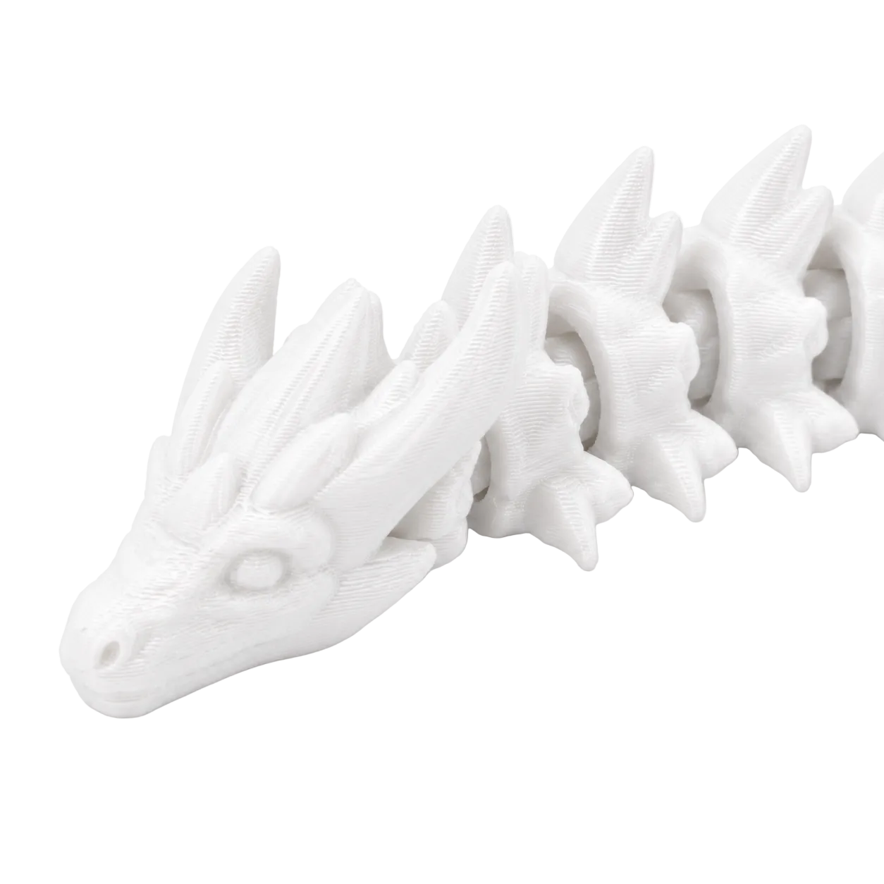 The Dragon in White — head close-up